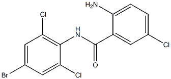 2-amino-N-(4-bromo-2,6-dichlorophenyl)-5-chlorobenzamide Struktur