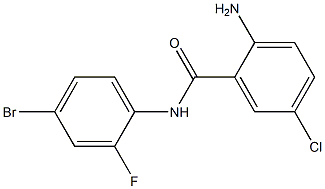 2-amino-N-(4-bromo-2-fluorophenyl)-5-chlorobenzamide Struktur