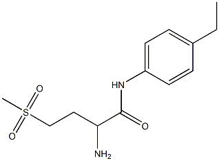 2-amino-N-(4-ethylphenyl)-4-(methylsulfonyl)butanamide Struktur