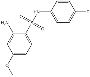 2-amino-N-(4-fluorophenyl)-4-methoxybenzene-1-sulfonamide Struktur