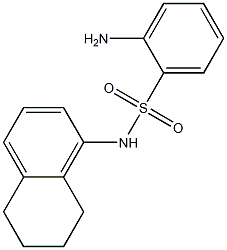 2-amino-N-(5,6,7,8-tetrahydronaphthalen-1-yl)benzene-1-sulfonamide Struktur