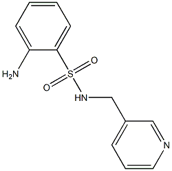 2-amino-N-(pyridin-3-ylmethyl)benzene-1-sulfonamide Struktur