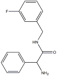 2-amino-N-[(3-fluorophenyl)methyl]-2-phenylacetamide Struktur