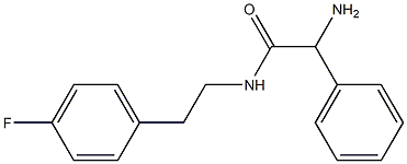 2-amino-N-[2-(4-fluorophenyl)ethyl]-2-phenylacetamide Struktur