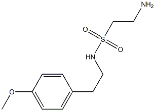 2-amino-N-[2-(4-methoxyphenyl)ethyl]ethane-1-sulfonamide Struktur