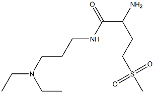 2-amino-N-[3-(diethylamino)propyl]-4-(methylsulfonyl)butanamide Struktur