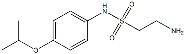 2-amino-N-[4-(propan-2-yloxy)phenyl]ethane-1-sulfonamide Struktur