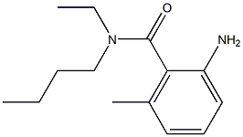 2-amino-N-butyl-N-ethyl-6-methylbenzamide Struktur