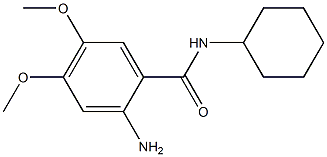 2-amino-N-cyclohexyl-4,5-dimethoxybenzamide Struktur