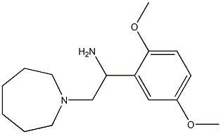 2-azepan-1-yl-1-(2,5-dimethoxyphenyl)ethanamine Struktur