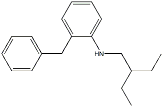 2-benzyl-N-(2-ethylbutyl)aniline Struktur