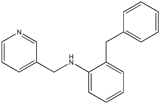 2-benzyl-N-(pyridin-3-ylmethyl)aniline Struktur