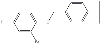 2-bromo-1-[(4-tert-butylphenyl)methoxy]-4-fluorobenzene Struktur