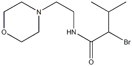 2-bromo-3-methyl-N-[2-(morpholin-4-yl)ethyl]butanamide Struktur