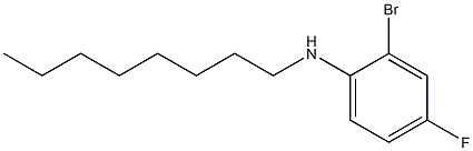 2-bromo-4-fluoro-N-octylaniline Struktur