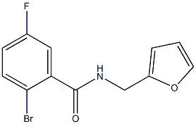 2-bromo-5-fluoro-N-(2-furylmethyl)benzamide Struktur