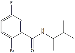 2-bromo-5-fluoro-N-(3-methylbutan-2-yl)benzamide Struktur