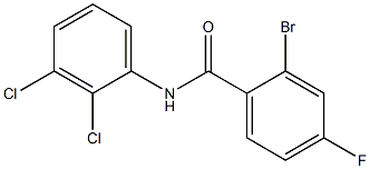 2-bromo-N-(2,3-dichlorophenyl)-4-fluorobenzamide Struktur