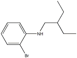 2-bromo-N-(2-ethylbutyl)aniline Struktur