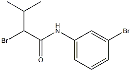 2-bromo-N-(3-bromophenyl)-3-methylbutanamide Struktur