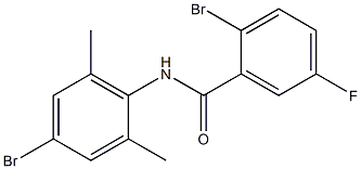 2-bromo-N-(4-bromo-2,6-dimethylphenyl)-5-fluorobenzamide Struktur