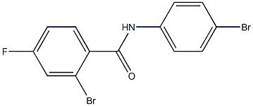 2-bromo-N-(4-bromophenyl)-4-fluorobenzamide Struktur