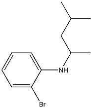 2-bromo-N-(4-methylpentan-2-yl)aniline Struktur