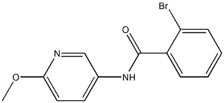 2-bromo-N-(6-methoxypyridin-3-yl)benzamide Struktur