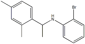 2-bromo-N-[1-(2,4-dimethylphenyl)ethyl]aniline Struktur