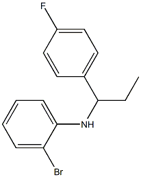 2-bromo-N-[1-(4-fluorophenyl)propyl]aniline Struktur