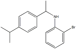 2-bromo-N-{1-[4-(propan-2-yl)phenyl]ethyl}aniline Struktur