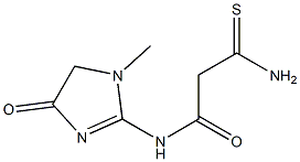 2-carbamothioyl-N-(1-methyl-4-oxo-4,5-dihydro-1H-imidazol-2-yl)acetamide Struktur