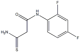 2-carbamothioyl-N-(2,4-difluorophenyl)acetamide Struktur