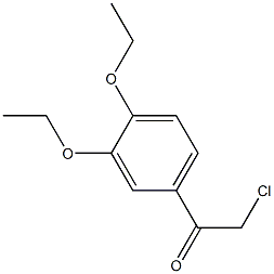 2-chloro-1-(3,4-diethoxyphenyl)ethan-1-one Struktur