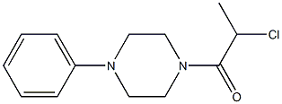 2-chloro-1-(4-phenylpiperazin-1-yl)propan-1-one Struktur