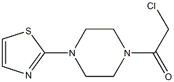 2-chloro-1-[4-(1,3-thiazol-2-yl)piperazin-1-yl]ethan-1-one Struktur