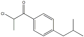 2-chloro-1-[4-(2-methylpropyl)phenyl]propan-1-one Struktur