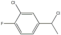 2-chloro-4-(1-chloroethyl)-1-fluorobenzene Struktur