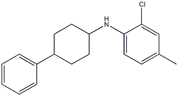 2-chloro-4-methyl-N-(4-phenylcyclohexyl)aniline Struktur