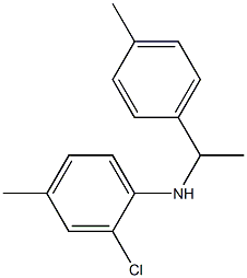 2-chloro-4-methyl-N-[1-(4-methylphenyl)ethyl]aniline Struktur