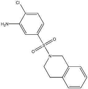 2-chloro-5-(1,2,3,4-tetrahydroisoquinoline-2-sulfonyl)aniline Struktur