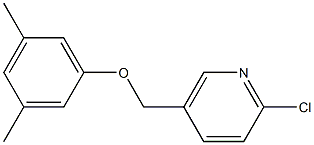 2-chloro-5-(3,5-dimethylphenoxymethyl)pyridine Struktur