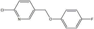 2-chloro-5-(4-fluorophenoxymethyl)pyridine Struktur