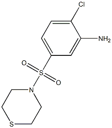 2-chloro-5-(thiomorpholine-4-sulfonyl)aniline Struktur