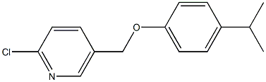 2-chloro-5-[4-(propan-2-yl)phenoxymethyl]pyridine Struktur