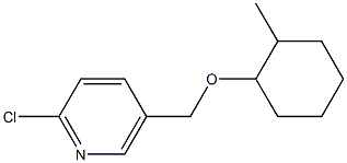 2-chloro-5-{[(2-methylcyclohexyl)oxy]methyl}pyridine Struktur