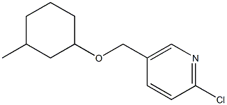 2-chloro-5-{[(3-methylcyclohexyl)oxy]methyl}pyridine Struktur