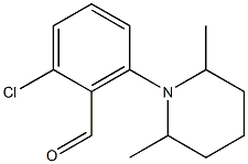 2-chloro-6-(2,6-dimethylpiperidin-1-yl)benzaldehyde Struktur