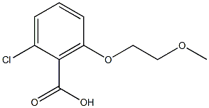 2-chloro-6-(2-methoxyethoxy)benzoic acid Struktur