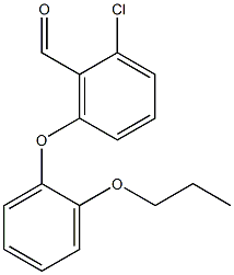 2-chloro-6-(2-propoxyphenoxy)benzaldehyde Struktur